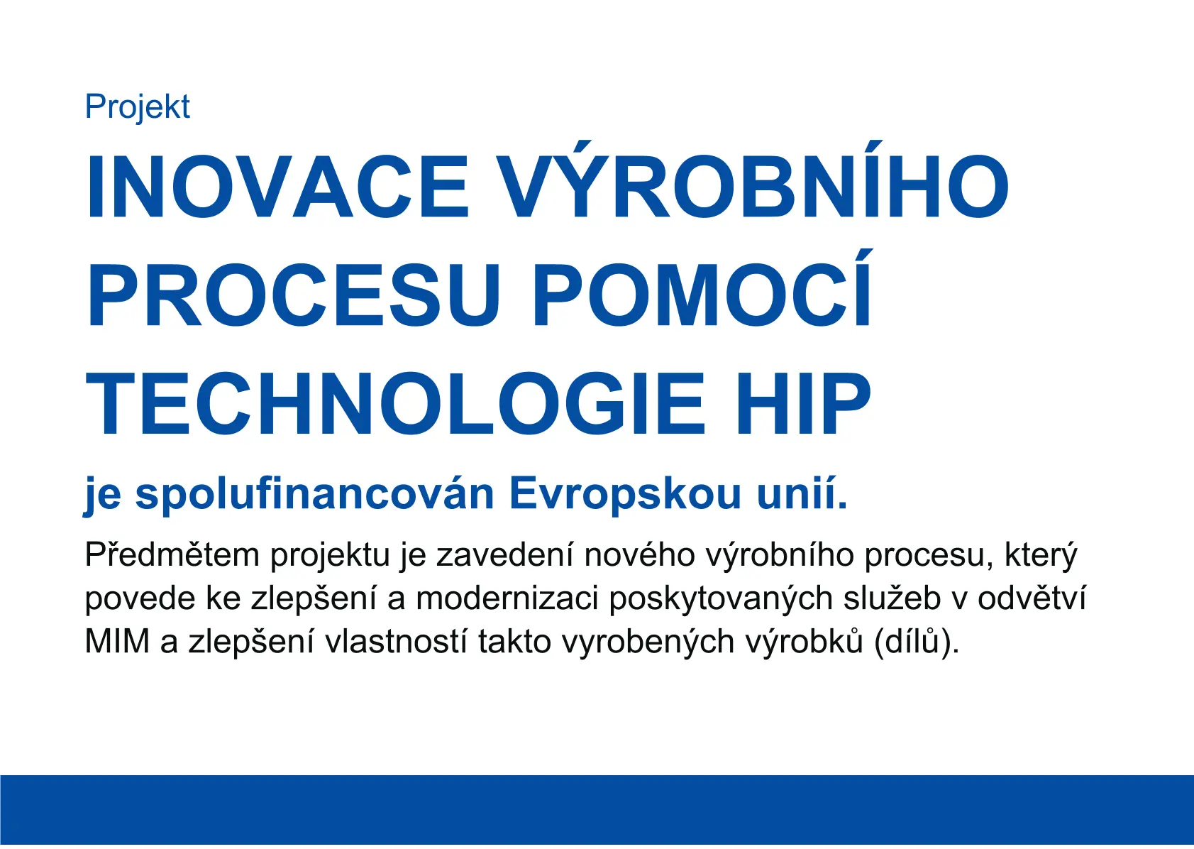 Povinná publicita Inovace