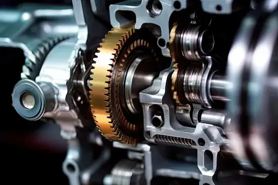Detail na součást elektromotoru